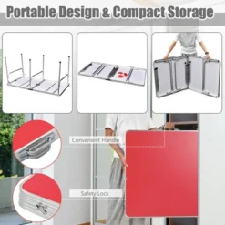 60'' Portable Table Tennis Ping Pong Folding Table W/Accessories Indoor Game -Costway GUEST 94ff5f4f 4b5e 4948 8883 726f5e871cbb