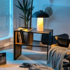 Costway C Shape Sofa Side End Table Reversible Snack Table Nightstand Steel Frame Oak 15 Costway C Shape Sofa Side End Table Reversible Snack Table Nightstand Steel Frame Oak -Costway GUEST 95789176 69e0 432c 8c85 29cd7beddfee