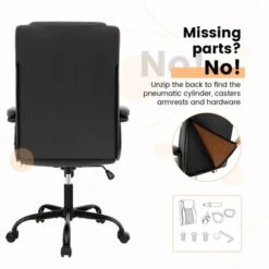 Costway Adjustable Office Desk Chair Ergonomic Executive Chair With Padded Headrest Armrest -Costway GUEST 9578b639 6916 4fa0 a521 1f63d53d750f