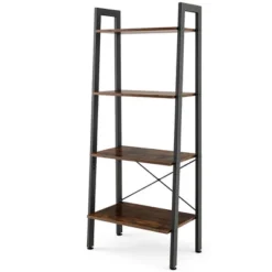 Costway 4-Tier Wood Ladder Shelf Ladder Bookcase Bookshelf Display Rack 21 Costway 4-Tier Wood Ladder Shelf Ladder Bookcase Bookshelf Display Rack -Costway GUEST 957e6178 e51d 4de2 ba46 60cce4fe21ec