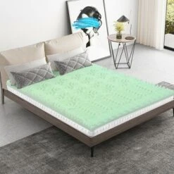 Costway 3 Inch Mattress Topper Cooling Air Foam 5-Zone Pad -Costway GUEST 95d51979 355a 4ab5 8328 743de3f4e0b1
