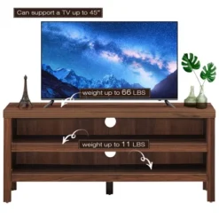 Costway 3-Tier TV Stand Console Cabinet For TV's Up To 45'' W/ Storage Shelves -Costway GUEST 9603e224 6aad 4ead 99d7 97aab8cf0b25