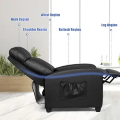 Costway Electric Modern Massage Recliner Sofa Chair Lounge With Remote Control -Costway GUEST 96248802 2fb8 41d9 a52f e27c834fa3e2