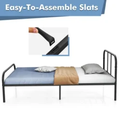 Costway Twin Size Metal Bed Frame Heavy Duty Mattress Foundation Under Bed Storage -Costway GUEST 96926741 5f26 4c52 9852 c119ccec8f6d