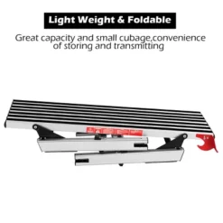 Costway 330lbs Aluminum Step Stool Folding Bench Work Platform Non-slip Drywall Ladder -Costway GUEST 969d50e7 c991 46c9 a38f 60330c08ee27