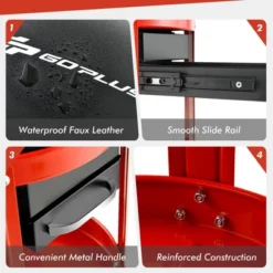 Costway Workshop Creeper Seat Rolling Mechanic Stool With2 Drawers 330 LBS Weight Capacity -Costway GUEST 97795af4 2d8b 40ac a1a9 fc1650e3e924