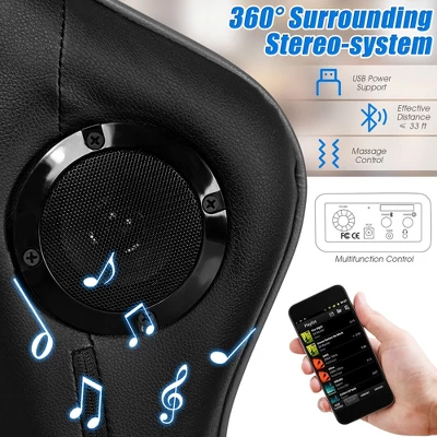 Costway Massage Gaming Chair With 2 Bluetooth Speakers Adjustable Swivel Racing Style Chair 7 Costway Massage Gaming Chair With 2 Bluetooth Speakers Adjustable Swivel Racing Style Chair - Image 5