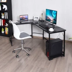 Costway L-Shaped Computer Desk Corner Workstation Study Gaming Table Home Office -Costway GUEST 98004195 2948 4b7c 9786 4e1b9e409a25