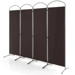 Costway 4 Panels Folding Room Divider 6 Ft Tall Fabric Privacy Screen Black/Brown/Grey/White 25 Costway 4 Panels Folding Room Divider 6 Ft Tall Fabric Privacy Screen Black/Brown/Grey/White -Costway GUEST 982d832f ecc4 4ff9 b7c9 082ff784d7b0