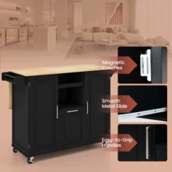 Costway Rolling Kitchen Island Utility Serving Cart With Drop Leaf Wine Rack Drawer 21 Costway Rolling Kitchen Island Utility Serving Cart With Drop Leaf Wine Rack Drawer -Costway GUEST 9897090b e344 43b1 8637 439e01e0cf35