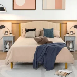 Costway Bedside Sofa End Table Nightstand With Drawer For Living Room Bedroom Grey/Black/White -Costway GUEST 99469f69 a49d 4ba5 8ec9 4dfdaadc7a25