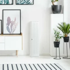 Costway Toilet Tissue Storage Tower Bathroom Storage Floor Cabinet W/ 4 Shelves -Costway GUEST 997f05f1 31c5 40f0 ad59 55d2d5e32511