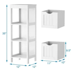 Costway Floor Cabinet Multifunction Bathroom Storage Organizer Rack W/2 Drawers 14 Costway Floor Cabinet Multifunction Bathroom Storage Organizer Rack W/2 Drawers -Costway GUEST 9a1569a8 8f70 4542 91a7 b356835addda
