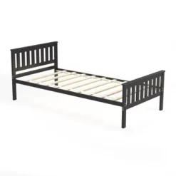 Costway Twin Wood Platform Bed With Headboard And Footboard Mattress Foundation -Costway GUEST 9be7a22c 7a87 4a49 997d c16c6cb076f7