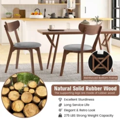 Set Of 2 Dining Chair Upholstered Curved Back Side Chair With Solid Wooden Legs 16 Set Of 2 Dining Chair Upholstered Curved Back Side Chair With Solid Wooden Legs -Costway GUEST 9c227292 e681 4886 9fdc b66bbadb021f