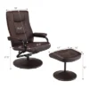 Costway Recliner Chair Swivel PU Leather Lounge Accent Armchair W/ Ottoman Brown -Costway GUEST 9c3128b1 0da7 4f2c 9634 a99c3fc05bd2