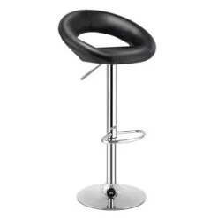Costway Set Of 4 Adjustable Bar Stools Swivel Pub Chairs Barstools PU Leather White/Black -Costway GUEST 9c832427 d430 4381 90da 591cf16fe375
