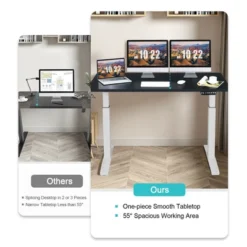 Costway Electric 55''x28'' Standing Desk Adjustable Sit To Stand W/ Controller -Costway GUEST 9c9a7b1f d910 4ab3 82c0 351d54eb89c9