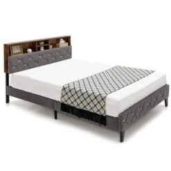 Costway Bed Frame Upholstered Platform Mattress Foundation With Storage Headboard 20 Costway Bed Frame Upholstered Platform Mattress Foundation With Storage Headboard -Costway GUEST 9c9da62f ccfc 4bd3 8ade e795ca4cab51