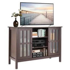 Costway Wood TV Stand Entertainment Media Center Console For TV Up To 50'' 20 Costway Wood TV Stand Entertainment Media Center Console For TV Up To 50'' -Costway GUEST 9dfae242 8e96 4b2d b978 a702fadb035d
