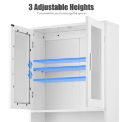 Costway Wooden Over The Toilet Storage Cabinet Spacesaver Organizer Bathroom Tower Rack 16 Costway Wooden Over The Toilet Storage Cabinet Spacesaver Organizer Bathroom Tower Rack -Costway GUEST 9e5d6c05 d6c8 42b4 8d11 f2bdcc913c0a