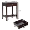 Costway Nightstand End Table Storage Display Bedroom Furniture Drawer Shelf Beside WhiteBrownGrey -Costway GUEST 9f8c3909 7f91 4fd8 ae21 ab52e0d60914