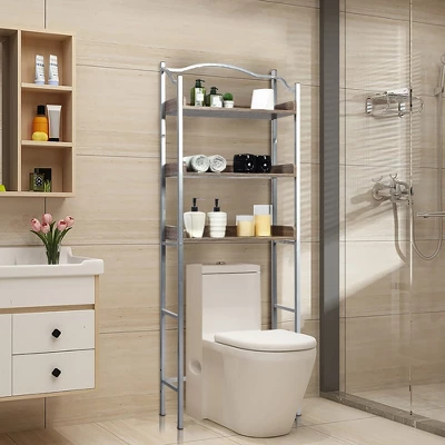 Costway 3-Tier Bathroom Spacesaver Storage Rack 6 Costway 3-Tier Bathroom Spacesaver Storage Rack - Image 4