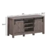 Costway TV Stand Sliding Barn Door Entertainment Center For TV's Up To 55'' With Storage -Costway GUEST a1f716b5 e597 4d06 b11f 5e85af5cb9a3