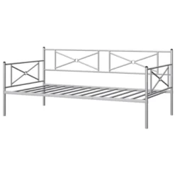 Costway Metal Daybed Frame Twin Size Slat Support Mattress Foundation Living Room WhiteBlackSilver -Costway GUEST a22ef898 5af5 4bdf a724 5803283f4b6b