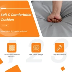 Costway Modern Modular 3-Seat Sofa Couch W/ Side Storage Pocket & Metal Leg Ash Grey 16 Costway Modern Modular 3-Seat Sofa Couch W/ Side Storage Pocket & Metal Leg Ash Grey -Costway GUEST a2784437 8e1b 4a5b aa52 806f5e87854a