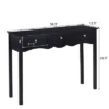 Costway Console Table Hall Table Side Table Desk Accent Table 3 Drawers Entryway Black -Costway GUEST a31053c2 c3e8 467d 94ba b45230fe4eb5