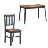 Costway 5PCS Mid Century Modern Black 29.5'' Dining Table Set 4 Chairs W/Wood Legs Kitchen Furniture 1 Costway 5PCS Mid Century Modern Black 29.5'' Dining Table Set 4 Chairs W/Wood Legs Kitchen Furniture -Costway GUEST a375c784 dded 4347 bdc4 6d70f3168fcf