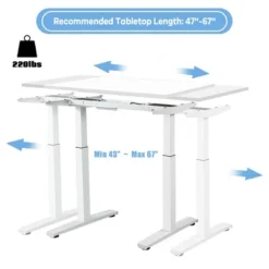Costway Electric Stand Up Desk Frame Dual Motor Height Adjustable Stand WhiteBlack 21 Costway Electric Stand Up Desk Frame Dual Motor Height Adjustable Stand WhiteBlack -Costway GUEST a593d0d1 7d59 438e bf2f 657756c04fc0