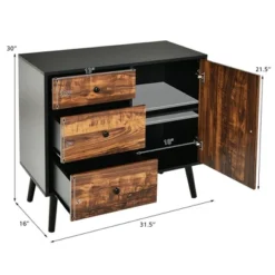 Costway Storage Cabinet W/Drawer & Side Cabinet 31.5'' Sideboard Dresser Cupboard -Costway GUEST a5d3b84b 33f3 4dc2 8a7d 6d1c6aab6e18