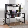 Costway Computer Desk With Hutch Bookshelf Study Wrting Desk Space Saving -Costway GUEST a62f18d1 818e 4393 b1cb a62cf4626034