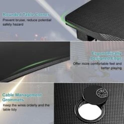 Costway Gaming Desk Computer Desk Table W/Cup Holder & Headphone Hook Gamer Workstation -Costway GUEST a695f074 e1a8 46be bcb1 326f3f480828