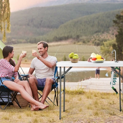 Costway Folding Fish Table Hunting Clean Cutting Camping Sink Faucet W Sprayer 10 Costway Folding Fish Table Hunting Clean Cutting Camping Sink Faucet W Sprayer - Image 8