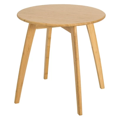 Costway Natural Round End Table Modern Stylish Side Table W/ 20'' Round Tabletop 11 Costway Natural Round End Table Modern Stylish Side Table W/ 20'' Round Tabletop - Image 9