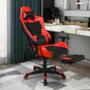 Costway Gaming Chair Massage Reclining Racing Office Computer Chair With Footrest Red -Costway GUEST a7359c0f ebe6 42df bb8b ee177418290e