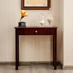 Costway Console Table With Drawer Entryway Hallway Accent Wooden Table Espresso 12 Costway Console Table With Drawer Entryway Hallway Accent Wooden Table Espresso -Costway GUEST a795c7b4 f420 46af bf62 d82c1125fd7d