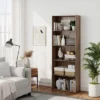 Costway 5-Shelf Storage Bookcase Stand Modern Multi-Functional Display Cabinet Walnut -Costway GUEST a7c1823a 658f 48c2 8c0d 3dfd9d31d79c
