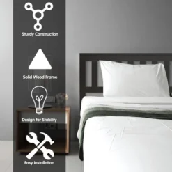 Costway Twin Wood Platform Bed With Headboard And Footboard Mattress Foundation -Costway GUEST a831a9e1 f50d 4656 81b3 92ad2470fb38