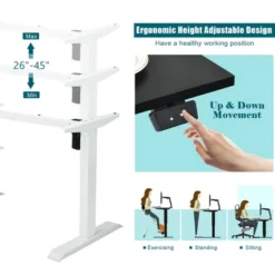 Costway 48'' Electric Sit To Stand Desk Adjustable Standing Workstation W/Control -Costway GUEST a85afcbc c56f 4f41 9166 a3cf4c5cb53f