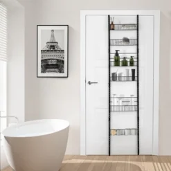 Costway Over The Door Pantry Organizer Wall Mounted Spice Rack W/ 6 Adjustable Shelves -Costway GUEST a9573e7f d77d 42fe a275 1fe01b71b9a4