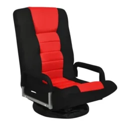 360-Degree Swivel Gaming Floor Chair With Foldable Adjustable Backrest -Costway GUEST a9e22b0f 1055 45bb a937 9b983658d6b7