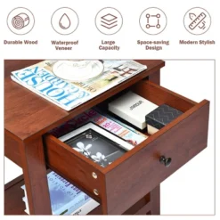 Costway Night Stand End Side Table Bedside Accent Table With Drawer And Storage Shelf 16 Costway Night Stand End Side Table Bedside Accent Table With Drawer And Storage Shelf -Costway GUEST aa81b9ab d39c 4112 adc5 5c79deb841bc