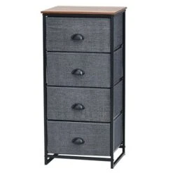 Costway 4 Drawers Dresser Chest Storage Tower Side Table Display Home Furniture -Costway GUEST aaa8765e d1a1 4a59 bb37 b6bdb9e4caed