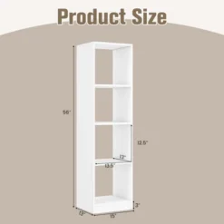 Costway 56'' Tall Bookcase, Freestanding Bookshelf With 4 Open Cubes -Costway GUEST ab7dcbe2 0524 4339 a2c7 e3275e17140b