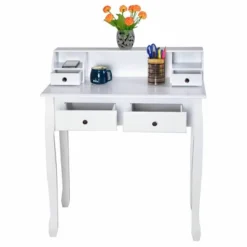 Costway Home Office Computer Desk Writing Desk With 4 Drawer White 18 Costway Home Office Computer Desk Writing Desk With 4 Drawer White -Costway GUEST ac64fe5a c732 4b52 97e2 ded879d65ae4