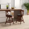 Costway Set Of 2 Bar Stools Swivel Counter Height Chairs With Footrest For Kitchen -Costway GUEST ad0fa22c 2c52 4c4d b8a4 149f2f2191ef